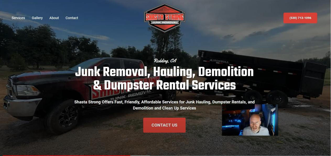 image of junk removal near me in redding california